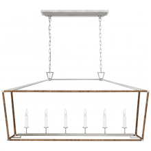 Visual Comfort & Co. Signature Collection RL CHC 5766PN/NRT - Darlana Large Rattan Wrapped Linear Lantern