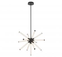 Lib & Co. CA 10153-02 - Volterra, Small LED Chandelier, Matte Black