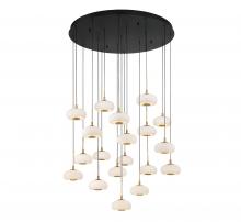 Lib & Co. CA 10196-02 - Adelfia, 19 Light Round LED Chandelier, Matte Black