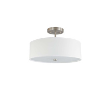 Avista Lighting Inc 208SF03BS-WH - Avista Zen Semi-Flush Mount 3-Light White
