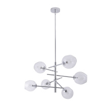Avista Lighting Inc A1106CH - Avista Hillcrest Chandelier 6-Light Chrome