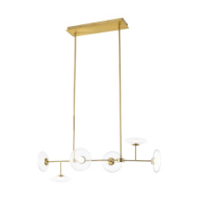 Avista Lighting Inc A1897GD - Avista Helix Linear Chandelier 6-Light Gold -LED