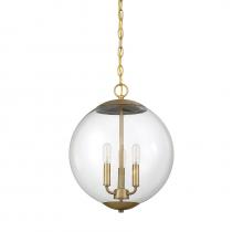 Savoy House Meridian CA M70060NB - 3-Light Pendant in Natural Brass