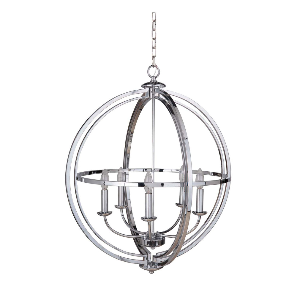 Berkeley 5 Light Foyer in Chrome