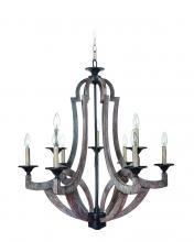 Craftmade 35129-WP - 9 Light Chandelier