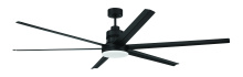 Craftmade MND72FB6 - 72" Mondo Indoor/Outdoor (Damp) in Flat Black w/ Flat Black Blades