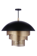 Craftmade P1011FBMG-LED - LED 1 Light Large 31.25" Dome with Mesh Tiers Pendant
