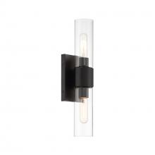 Designers Fountain D286M-2WS-MB - Anton 17.5 in. 2-Light Matte Black Transitional Wall Sconce Light