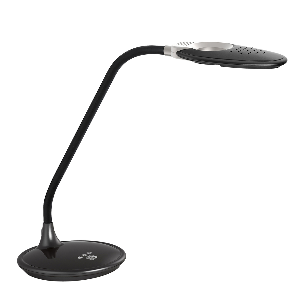 5W Table Lamp w/ Magnifier, Black