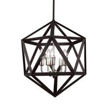 Dainolite ARC-185C-SC - 5 Light Chandelier,matte Blk/sc