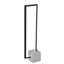 Dainolite FLN-LEDT25-MB - 22W Table Lamp Black w/ Concrete Base