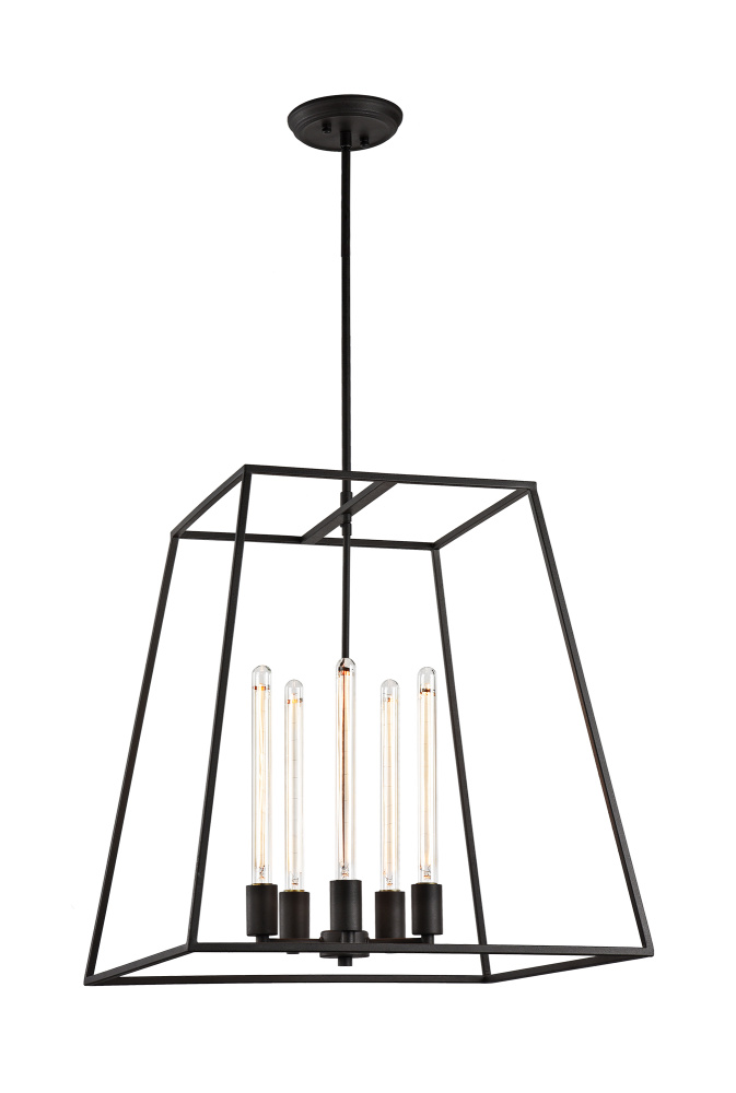 Candor Rusty Black Chandelier