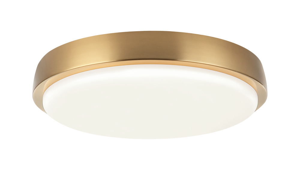 Zane Aged Gold Brass Flush Mounts