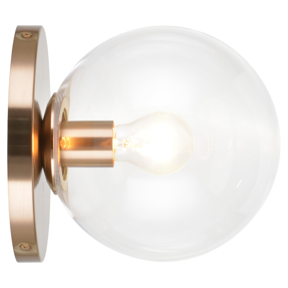 Cosmo Aged Gold Brass Wall Sconce / Ceiling Mount