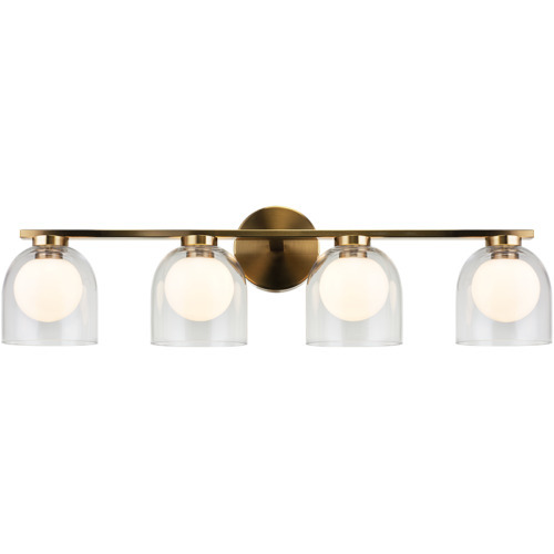 Derbishone Aged Gold Brass Wall Sconce