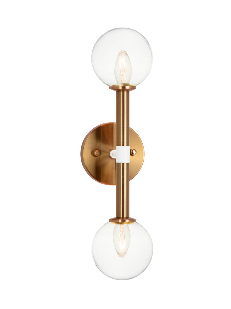Stellar Aged Gold Brass Wall Sconce
