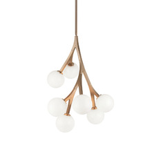 Matteo Lighting C81507AGOP - Rami Aged Gold Brass Chandelier