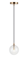Matteo Lighting C81801AGCL - Bolha Aged Gold Brass Pendant