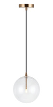 Matteo Lighting C81811AGCL - Bolha Aged Gold Brass Pendant