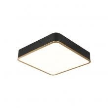 Matteo Lighting M10545BKAG - Ainslay Black + Aged Gold Brass Ceiling Mount