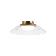 Matteo Lighting M16411AGCL - Luna Aged Gold Brass Flush Mounts