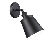 Matteo Lighting S08201BK - Kinsley Black Wall Sconce
