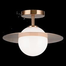 Matteo Lighting X60401AGOP - Saturn Aged Gold Brass Flush Mounts