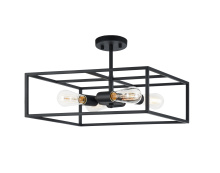 Matteo Lighting X71644RB - Candid Rusty Black Ceiling Mount