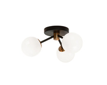 Matteo Lighting X83003AGOP - Novu Aged Gold Brass Ceiling Mount