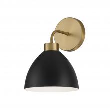 Capital Canada 652011AB - 1-Light Sconce in Aged Brass and Black