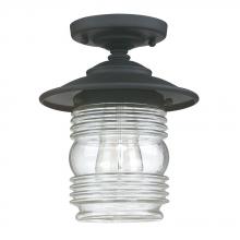 Capital Canada 9677BK - 1 Light Outdoor Flush Mount