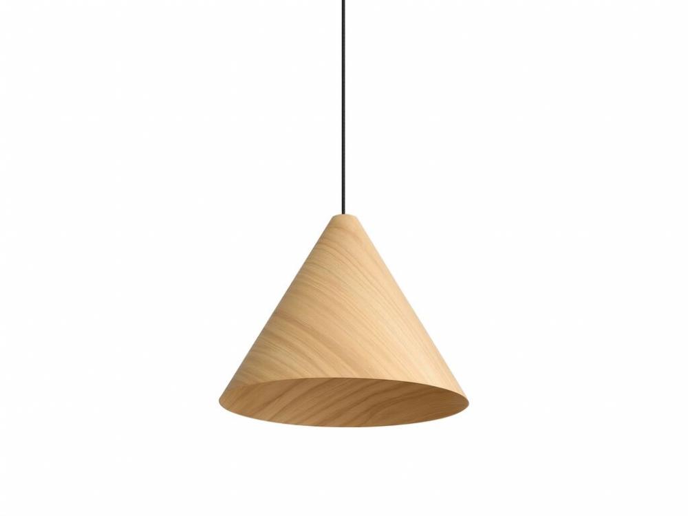 Conique 2-Light Pendant in Light Walnut