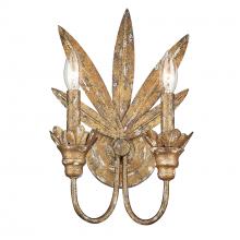 Golden Canada 0846-2W HG - Lillianne HG 2 Light Wall Sconce in Heirloom Gold