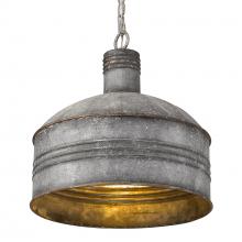 Golden Canada 0889-L AGV-GV - Shiloh Large Pendant in Aged Galvanized Steel