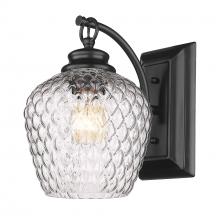 Golden Canada 1088-1W BLK-CLR - 1 Light Wall Sconce