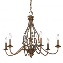 Golden Canada 1349-6 BC - Antoinette 6-Light Chandelier in Burnished Chestnut