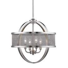 Golden Canada 3167-4P PW-PW - Colson 4 Light Chandelier (with shade)