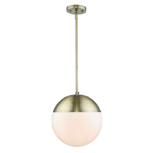 Golden Canada 3218-L AB-AB - 1 Light Pendant with Rod