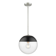 Golden Canada 3219-L PW-BLK - 1 Light Pendant with Rod