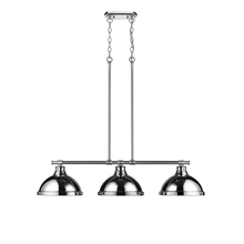 Golden Canada 3602-3LP CH-CH - Duncan 1-Light Pendant with Rod in Rubbed Bronze with Black