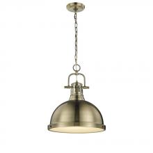 Golden Canada 3602-L AB-AB - 1 Light Pendant with Chain
