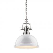 Golden Canada 3602-L PW-WH - 1 Light Pendant with Chain
