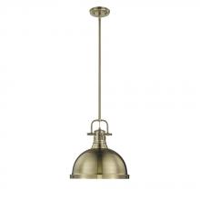 Golden Canada 3604-L AB-AB - 1 Light Pendant with Rod