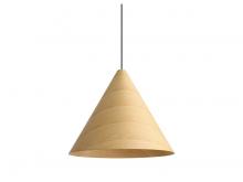 Golden Canada 3988-24 LWA - Conique 3-Light Pendant in Light Walnut