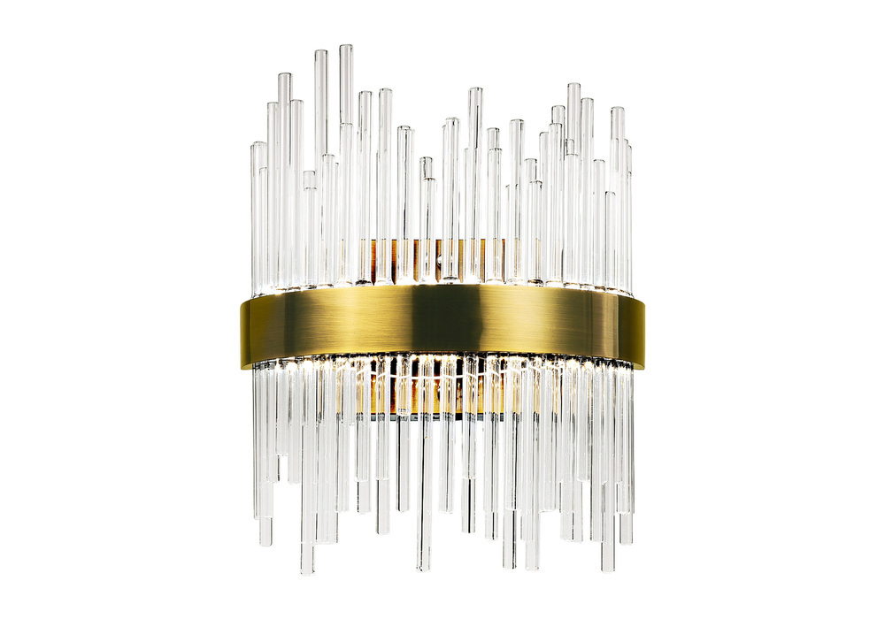 LED Wall Sconce with Antique Brass Finish