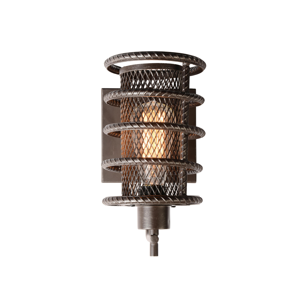 Darya 1 Light Wall Sconce With Brown Finish