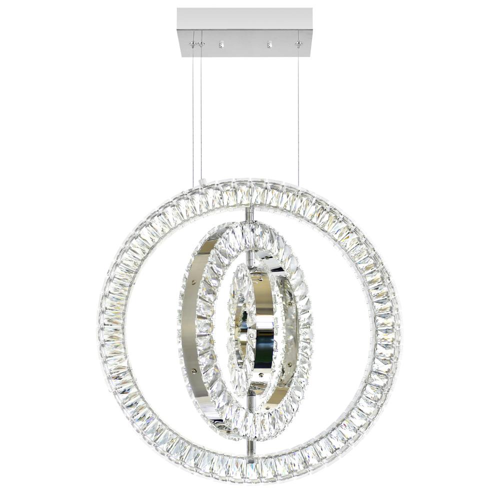 Celina LED Chandelier With Chrome Finish