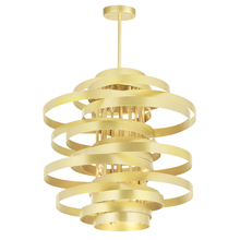CWI Lighting 1068P18-6-620 - Elizabetta 6 Light Chandelier With Gold Leaf Finish