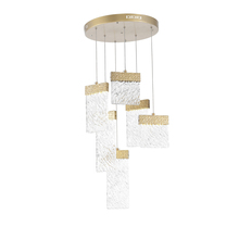 CWI Lighting 1090P16-6-620 - Carolina LED Chandelier With Gold Leaf Finish