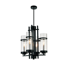 CWI Lighting 9827P14-4-101 - Sierra 4 Light Up Mini Pendant With Black Finish